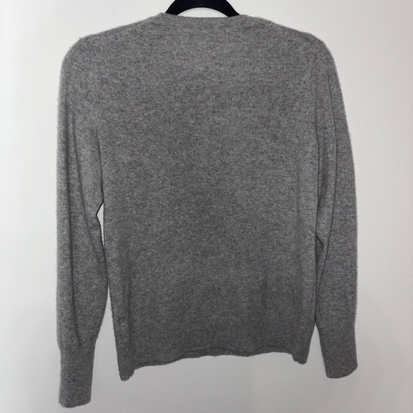Everlane The Classic Crew in Cashmere lug  HR heather grey sweater - Picture 4 of 14